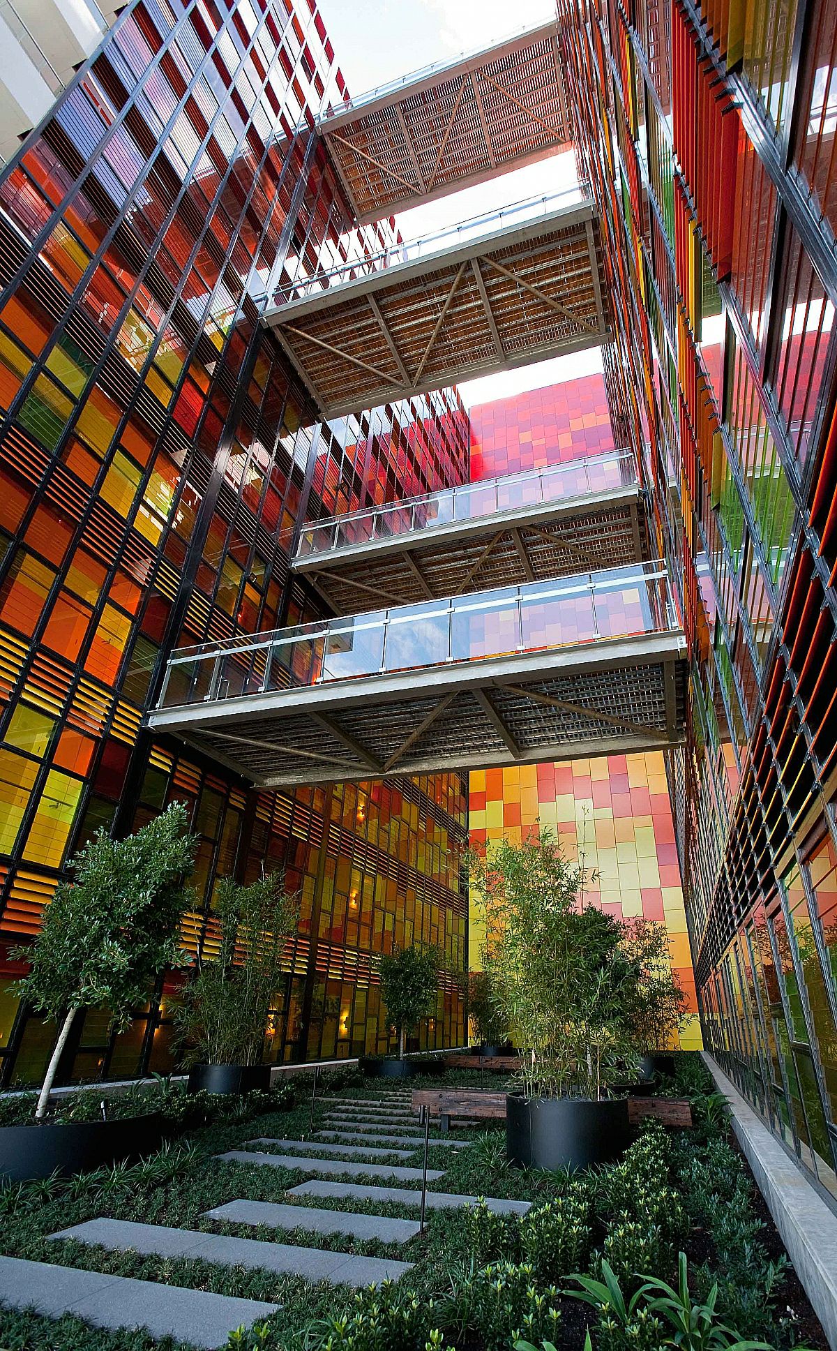 Photograph of the exterior of the Sunday Apartment complex, fitout of electrics undertaken by Earth Electrical Contractors